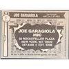 Image 2 : 1973 TOPPS JOE GARAGIOLA PROMOTIONAL CARD