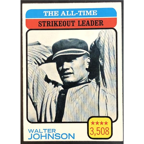 1973 TOPPS WALTER JOHNSON (HOF)