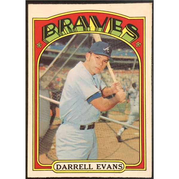 1972 O-PEE-CHEE DARRELL EVANS ROOKIE CARD
