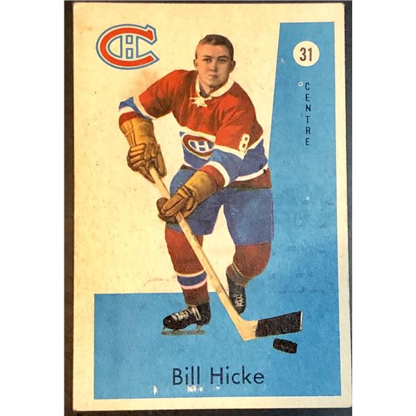1959-60 PARKHURST BILL HICKE ROOKIE CARD