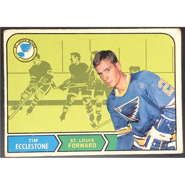 1968-69 O-PEE-CHEE TIM ECCLESTONE ROOKIE CARD