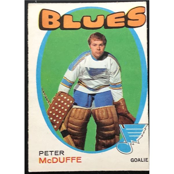 1971-72 O-PEE-CHEE PETER McDUFFE ROOKIE CARD