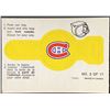 Image 1 : 1973-74 O-PEE-CHEE MONTREAL CANADIENS - RING INSERT
