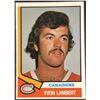 Image 1 : 1974-75 O-PEE-CHEE YVON LAMBERT ROOKIE CARD