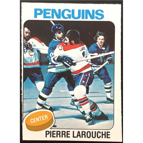 1975-76 O-PEE-CHEE PIERRE LAROUCHE ROOKIE CARD
