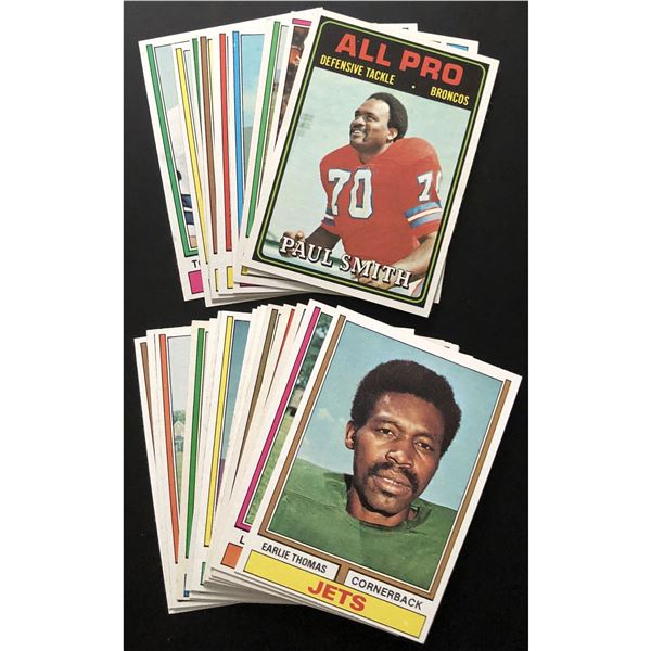1974 TOPPS NFL COLLECTION - 25 CARDS