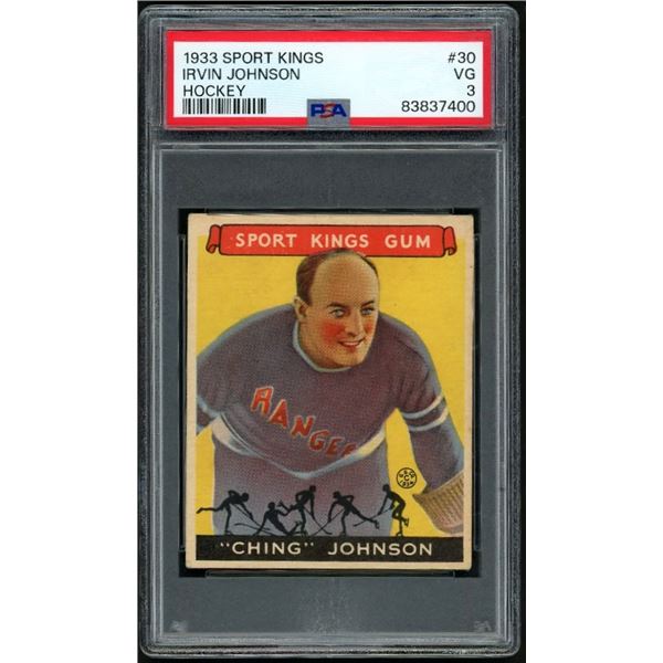 1933 Sport Kings #30 Ching Johnson (PSA 3)