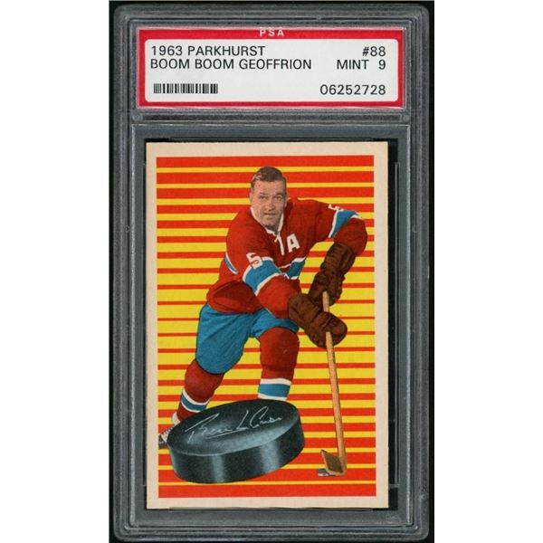1963-64 Parkhurst #88 Boom Boom Geoffrion (PSA 9)