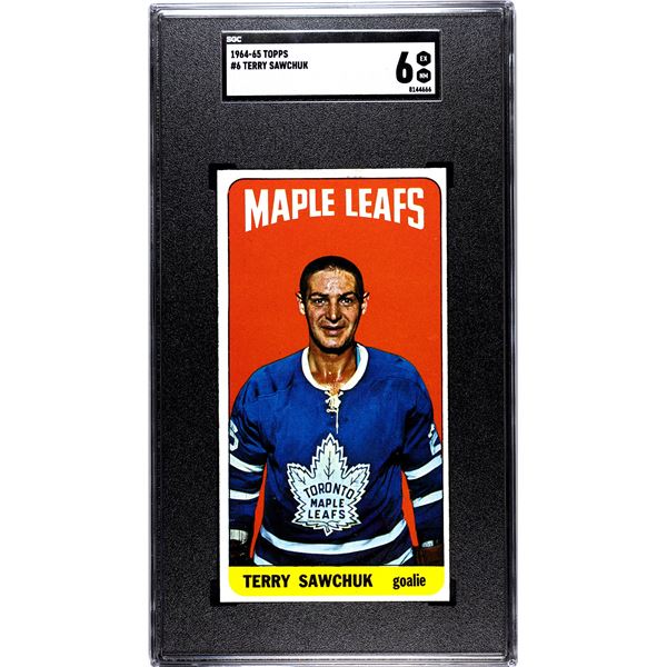 1964-65 Topps #6 Terry Sawchuk (SGC 6)