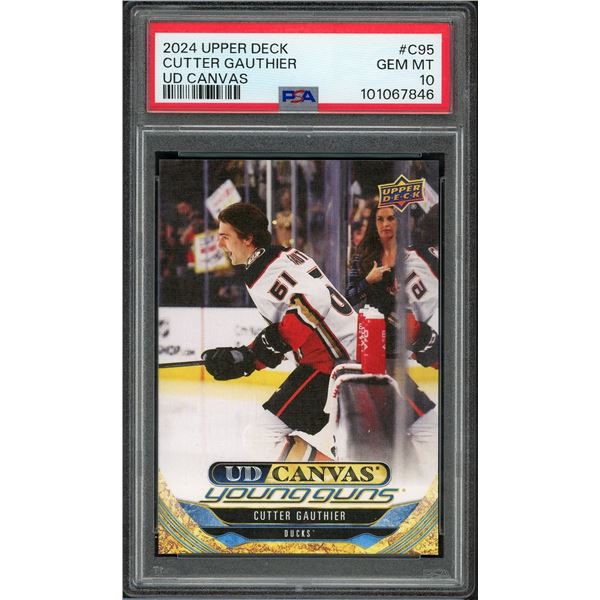 2024 Upper Deck Cutter Gauthier Young Guns Canvas - PSA 10