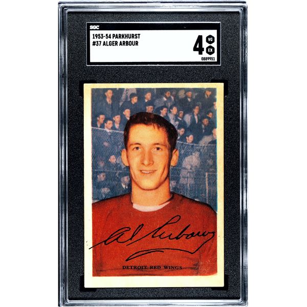 1953-54 Parkhurst #37 Al Arbour RC (SGC 4)