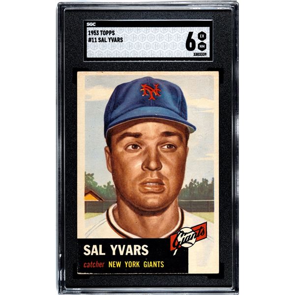 1953 Topps #11 Sal Yvars (SGC 6)