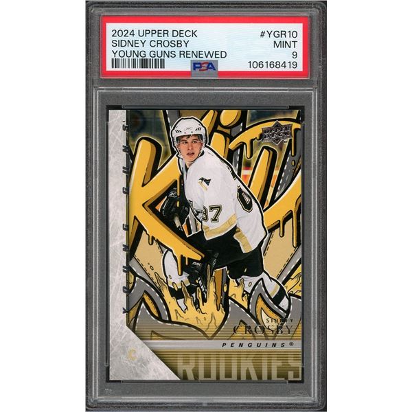 2024 Upper Deck Sidney Crosby Renewed Young Guns - PSA 9
