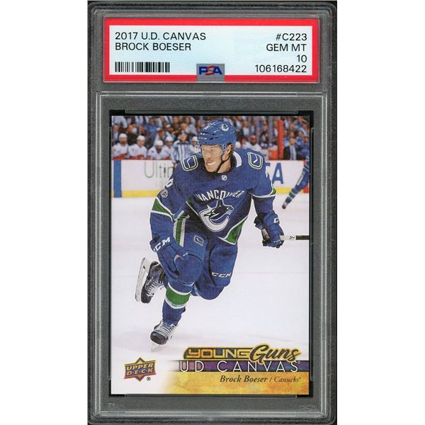 2017 Upper Deck Brock Boeser Young Guns Canvas - PSA 10