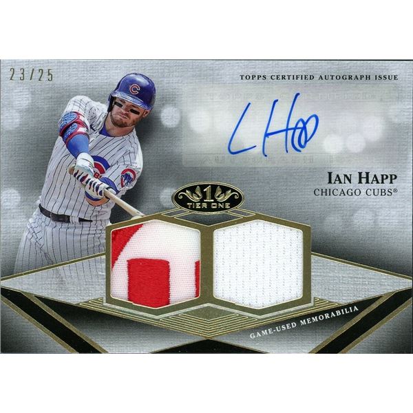 2022 Topps Tier One Ian Happ Dual Relic Autograph