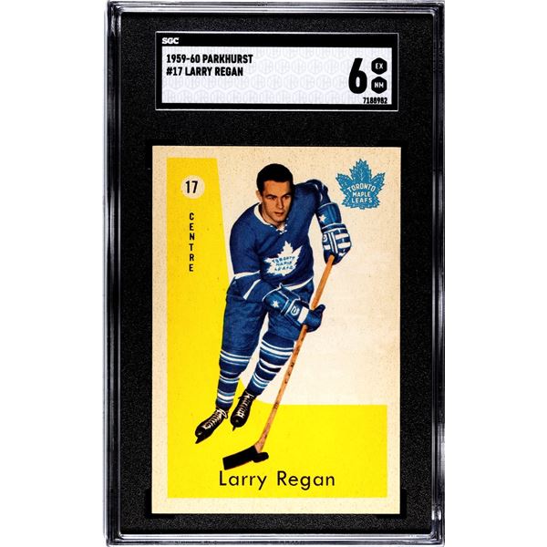 1959-60 Parkhurst #17 Larry Regan (SGC 6)