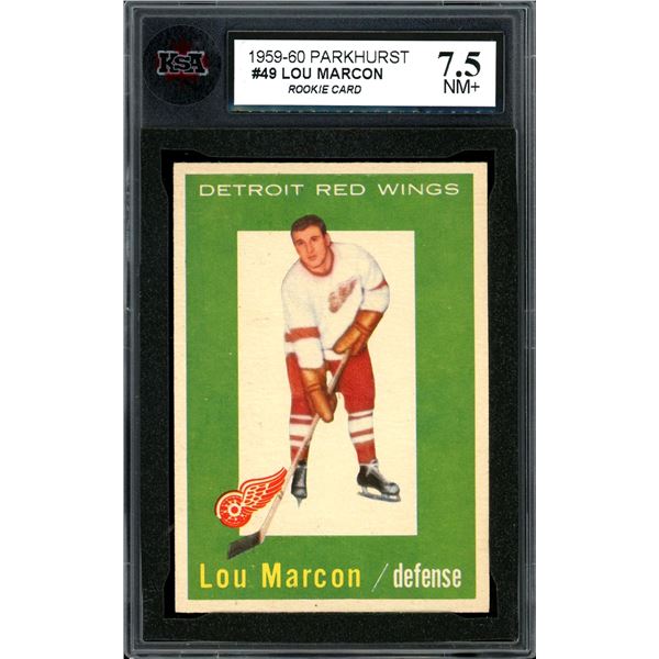 1959-60 Topps #49 Lou Marcon RC (KSA 7.5)