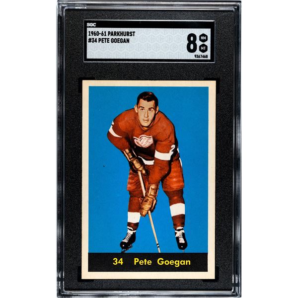 1960-61 Parkhurst #34 Pete Goegan (SGC 8)