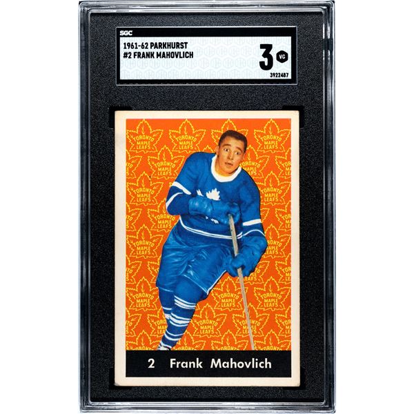 1961-62 Parkhurst #2 Frank Mahovlich (SGC 3)