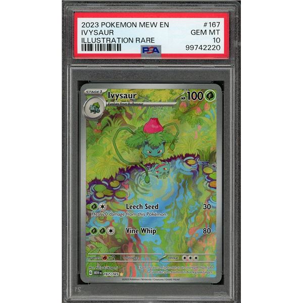 2023 Pokémon Ivysaur 151 Illustration Rare - PSA 10