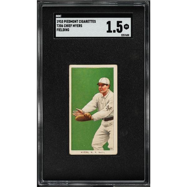 1909-11 T206 Piedmont - Chief Meyers (SGC 1.5)