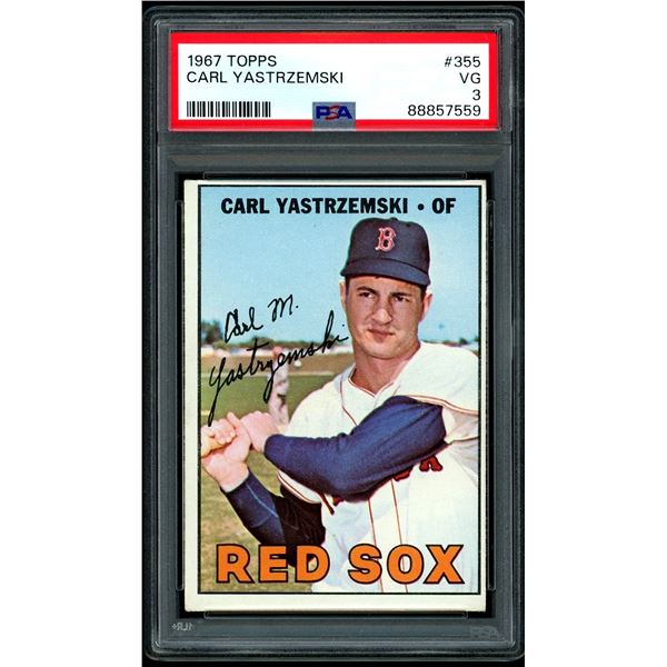 1967 Topps #355 Carl Yastrzemski (PSA 3)