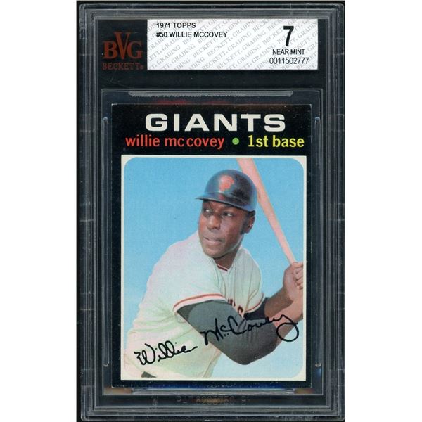 1971 Topps #50 Willie McCovey (BVG 7)