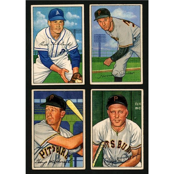 Lot of 8 x 1952 Bowman Baseball Cards