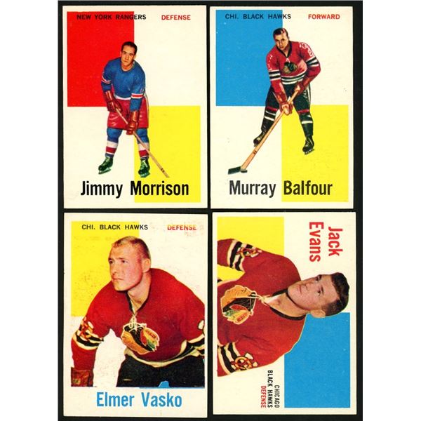 Lot of 12 x 1960-61 Topps Hockey Cards