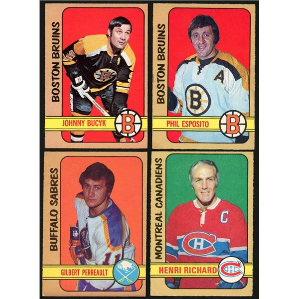 Lot of 16 x 1972-73 O-Pee-Chee HOFers