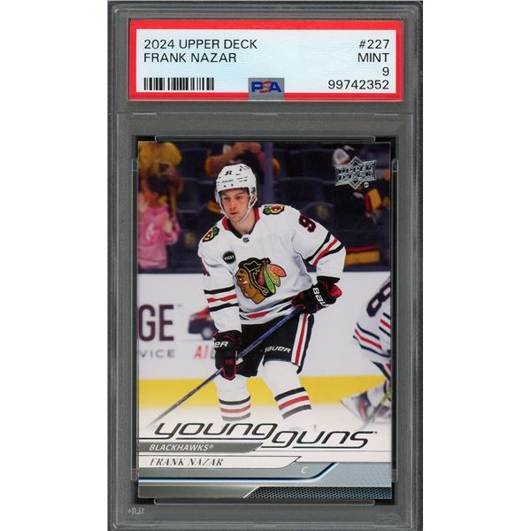2024 Upper Deck Frank Nazar Young Guns - PSA 9