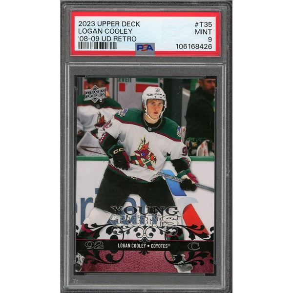 2023 Upper Deck Logan Cooley Young Guns Retro - PSA 9