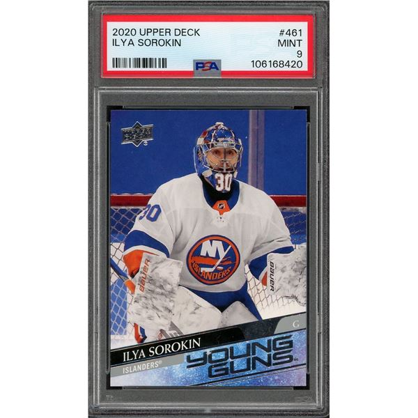 2020 Upper Deck Ilya Sorokin Young Guns - PSA 9