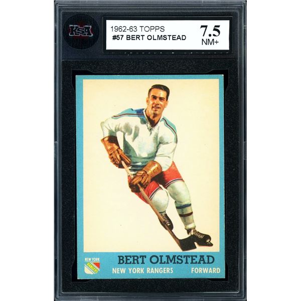 1962-63 Topps #57 Bert Olmstead (KSA 7.5)
