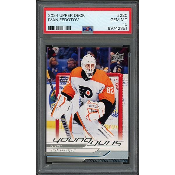 2024 Upper Deck Ivan Fedotov Young Guns - PSA 10