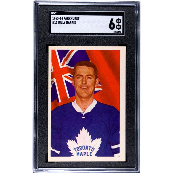 1963-64 Parkhurst #11 Billy Harris (SGC 6)