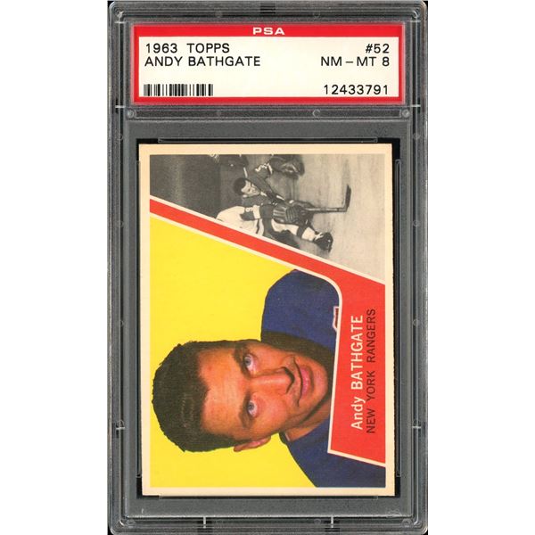 1963-64 Topps #52 Andy Bathgate (PSA 8)
