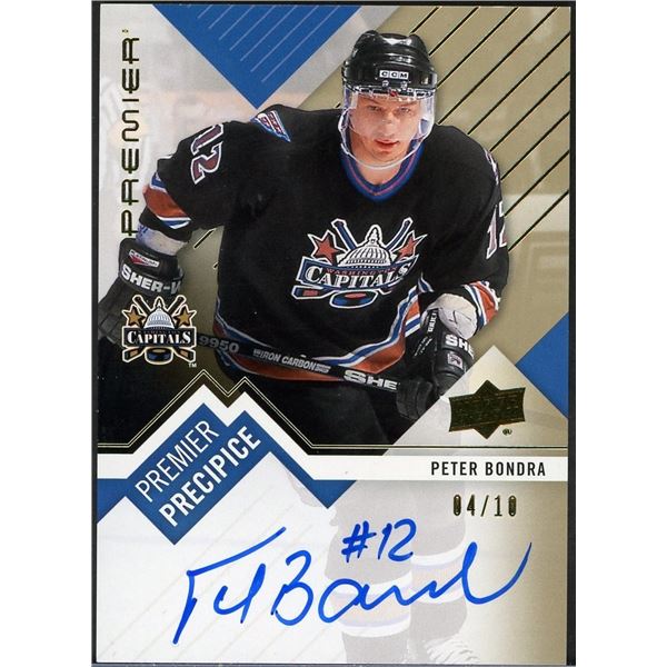 2023-24 Upper Deck Premier Precipice Peter Bondra Gold #04/10!