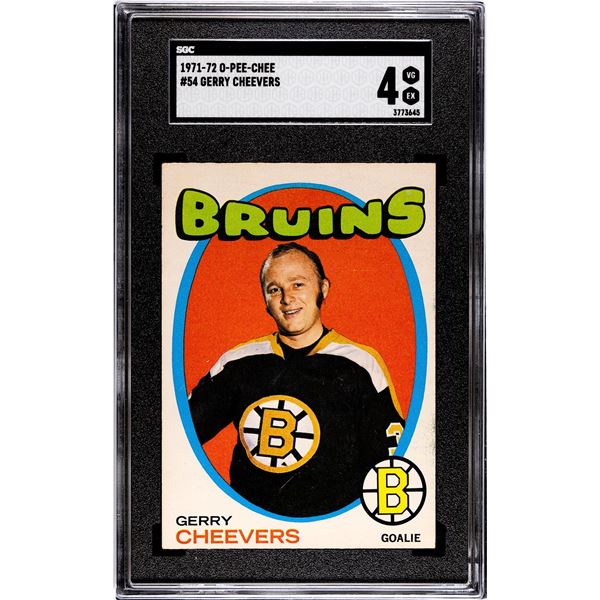 1971-72 O-Pee-Chee #54 Gerry Cheevers (SGC 4)