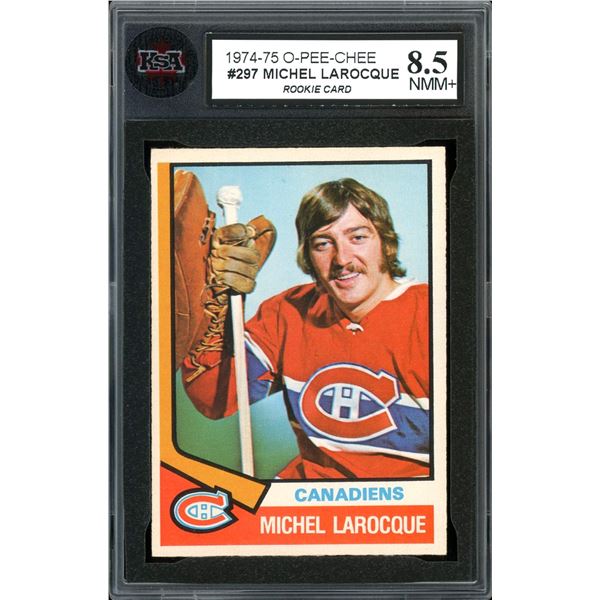 1974-75 O-Pee-Chee #297 Michel Larocque RC (KSA 8.5)
