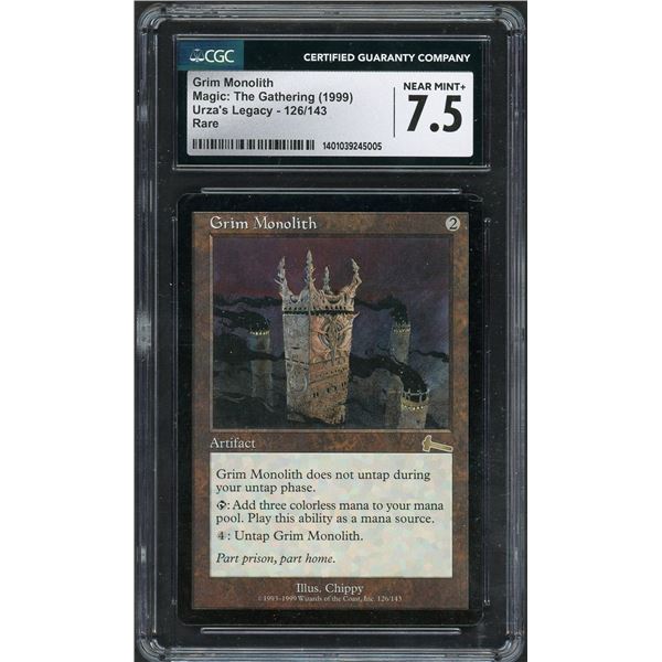 1999 Magic the Gathering Grim Monolith Urzas Legacy - CGC 7.5