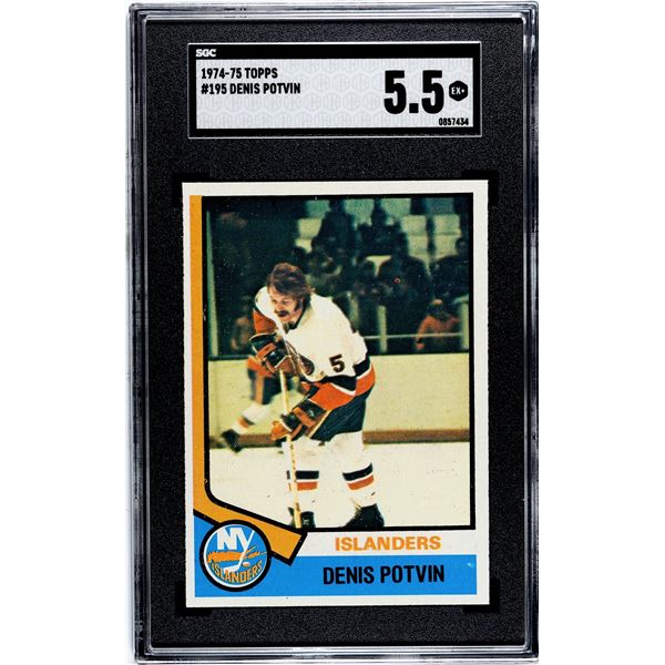 1974-75 Topps #195 Denis Potvin RC (SGC 5.5)
