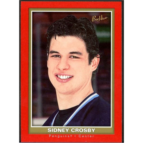 2005 Upper Deck BEE HIVE Sidney Crosby ROOKIE Red Parallel