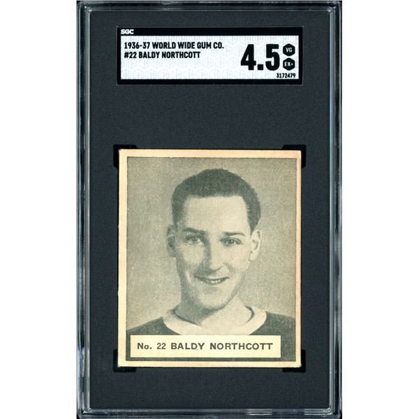 1937 World Wide Gum #22 Baldy Northcott (SGC 4.5) Low Pop