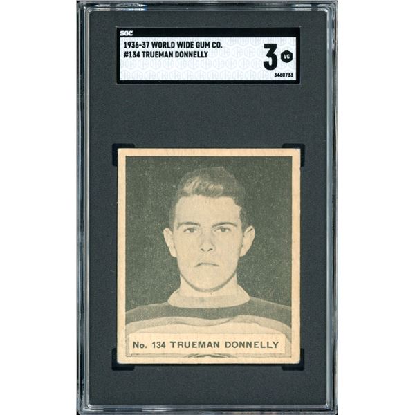 1937 World Wide Gum #134 Trueman Donnelly (SGC 3) Low Pop