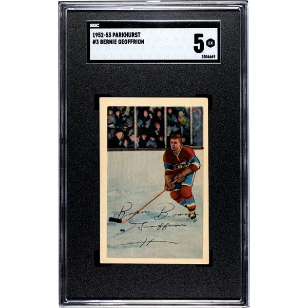 1952-53 Parkhurst #3 Boom Boom Geoffrion (SGC 5)