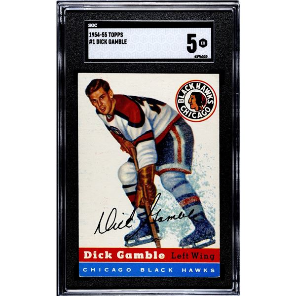 1954-55 Topps #1 Dick Gamble (SGC 5)