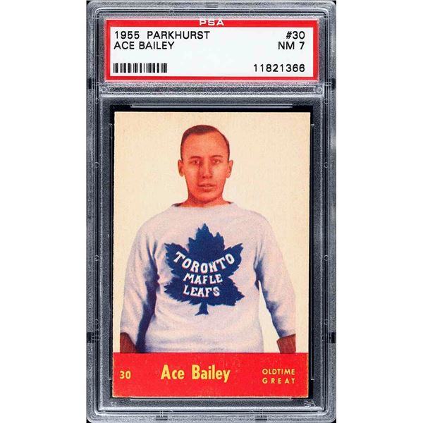 1955-56 Parkhurst #30 Ace Bailey OTG (PSA 7)