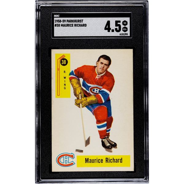 1958-59 Parkhurst #38 Maurice Richard (SGC 4.5)