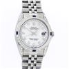 Image 2 : Rolex Mens Stainless Steel White Diamond Lugs And Sapphire Datejust 36MM
